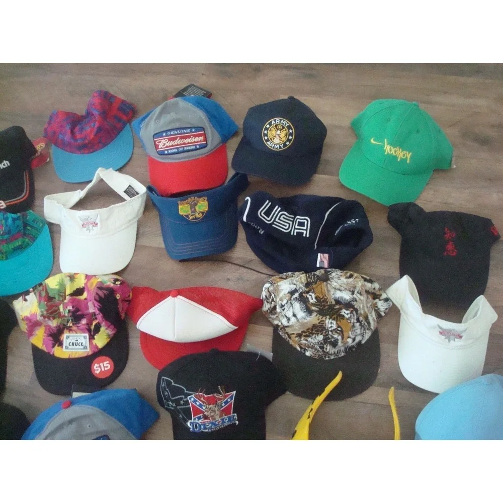 20 NASCAR OLYMPIC RARE SPORTS STRAPBACK 90S WHOLESALE‎ LOT HATS VINTAGE HAT CAP
